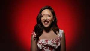 Crazy Rich Asians Stunning Constance Wu Wallpaper