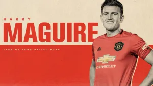 Cream And Red Harry Maguire Wallpaper