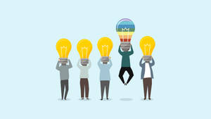 Creative Idea Lead Others 2d Illustration Wallpaper