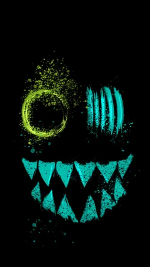 Creepy Black Smile Wallpaper