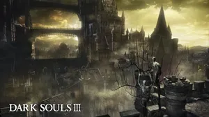 Creepy Castle In The Fog – Dark Souls 3 Wallpaper