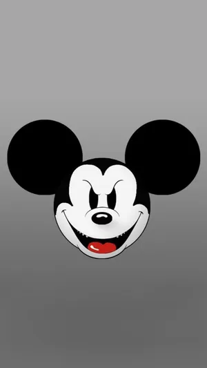 Creepy Mickey Mouse Cartoon Iphone Wallpaper