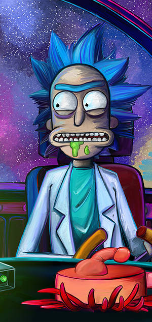 Creepy Photo Of Rick Sanchez Tablet Wallpaper