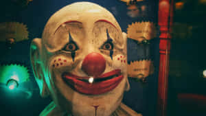 Creepy Vintage Clown Face Wallpaper