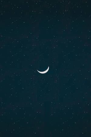 Crescent-shaped Hd Moon Wallpaper