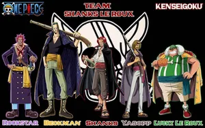 Crew Members Of Shanks One Piece Wallpaper