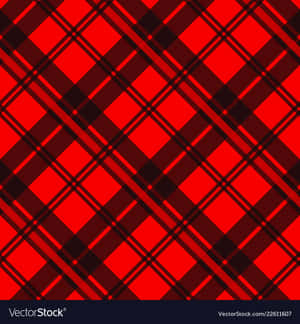 Crisp Red Checkered Fabric Wallpaper
