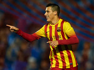 Cristian Tello Against Levante Ud Wallpaper
