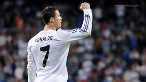 Cristiano Ronaldo Celebrates A Goal. Wallpaper