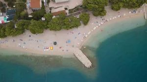 Croatia Dalmatian Coast Makarska Town Wallpaper