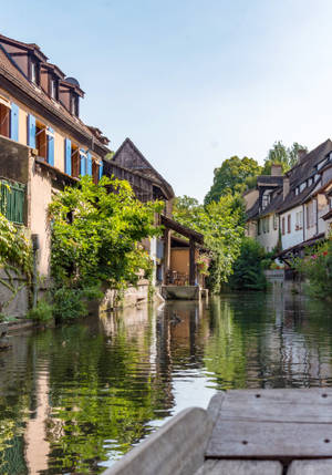 Crooked Timber House In France Wallpaper