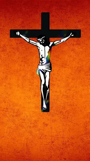 Cross Vector Art Jesus Phone Wallpaper