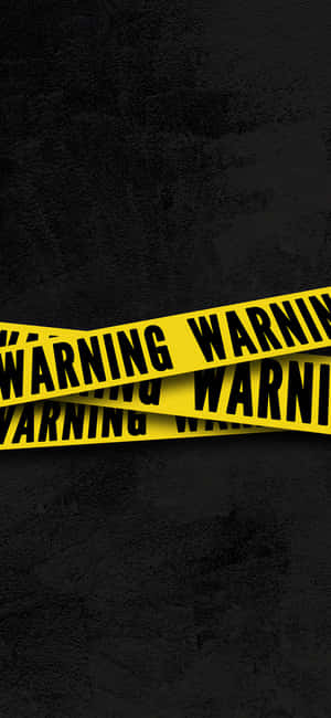 Crossing Warning Tape Wallpaper