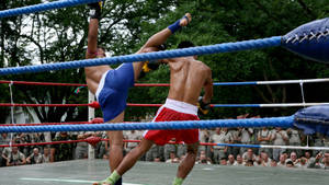 Crowded Muay Thai Match Wallpaper