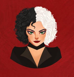 Cruella Vector Art Wallpaper