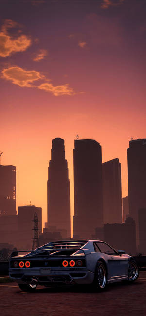 Cruise The City In Style With Gta 5 On Your Iphone Wallpaper