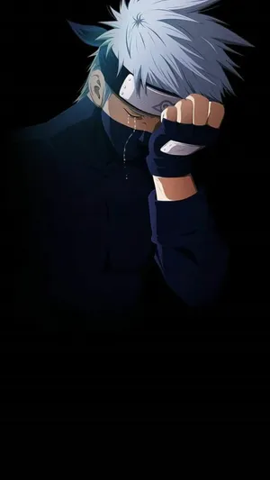 Crying Naruto Kakashi Art Wallpaper