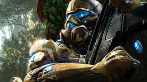 Crysis 3 Soldier Blue Eyes Wallpaper