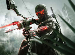 Crysis 4k High-tech Bow And Arrow Wallpaper