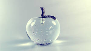 Crystal Glass Apple Wallpaper