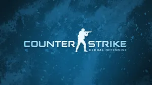 Cs Go Logo Smoky Blue Wallpaper
