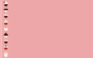 Cupcakes Pastel Pink Aesthetic Computer Wallpaper