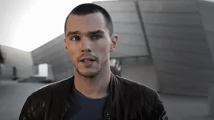 Curious Expression Of Nicholas Hoult Wallpaper