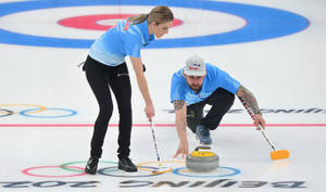 Curling Strategy On The Ice Wallpaper