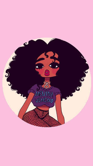 Curly Girl Cute Aesthetic Wallpaper