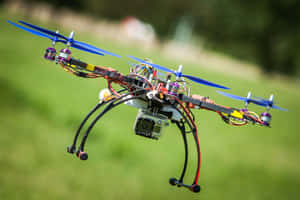 Custom Built Quadcopterin Flight.jpg Wallpaper