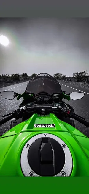Custom Kawasaki Bike Desktop Wallpaper Wallpaper