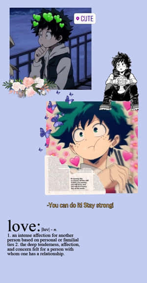 Cute Aesthetic Deku Love Definition Wallpaper