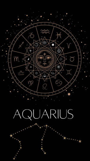 Cute Aquarius Signs And Constellation Wallpaper