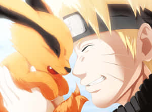Cute Baby Kurama Illustration Wallpaper