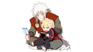 Cute Babysitter Jiraiya Wallpaper