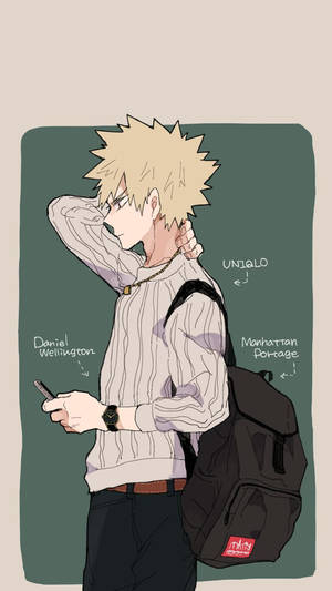 Cute Bakugo Uniqlo Wallpaper