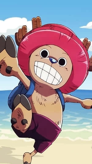 Cute Beach One Piece Chopper Wallpaper