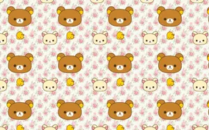 Cute Bear Teddy Background Wallpaper