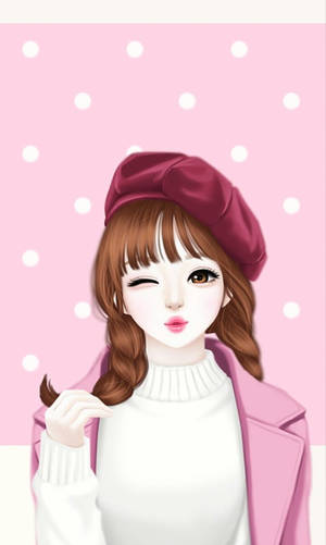 Cute Beret Profile Picture Wallpaper