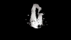 Cute Black And White Death Character Wallpaper