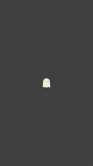 Cute Black Ghost Aesthetic Wallpaper