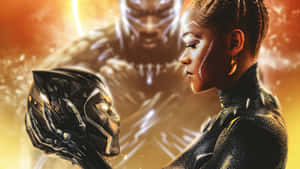 Cute Black Panther Woman Wallpaper