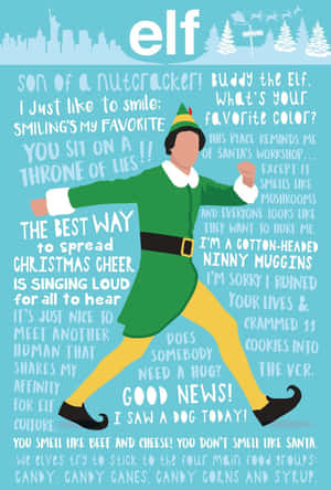 Cute Buddy The Elf Iphone Screen Wallpaper