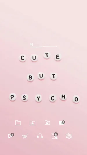 Cute But Psycho Pink Aesthetic Iphone Wallpaper