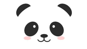 Cute Cartoon Animal Panda Bear Face Wallpaper