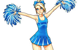 Cute Cheerleader Fanart Wallpaper