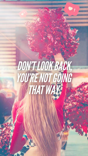 Cute Cheerleader Quote Wallpaper