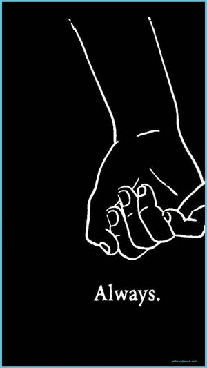 Cute Couple Matching Always Pinky Promise Wallpaper