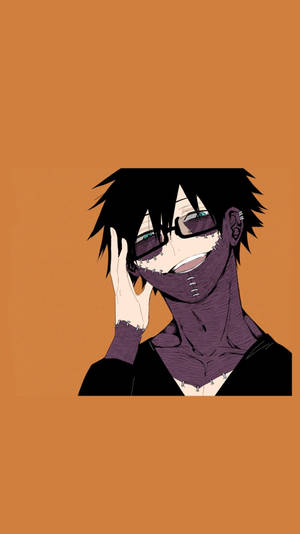 Cute Dabi Dark Orange Wallpaper