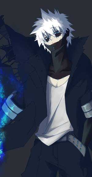 Cute Dabi White Hair Wallpaper